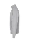 Sweatshirt | Reißverschluss Grau meliert