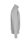 Sweatshirt | Reißverschluss Grau meliert