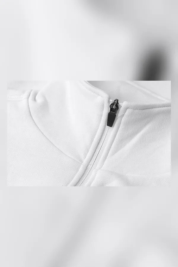 Sweat-Cardigan Weiss