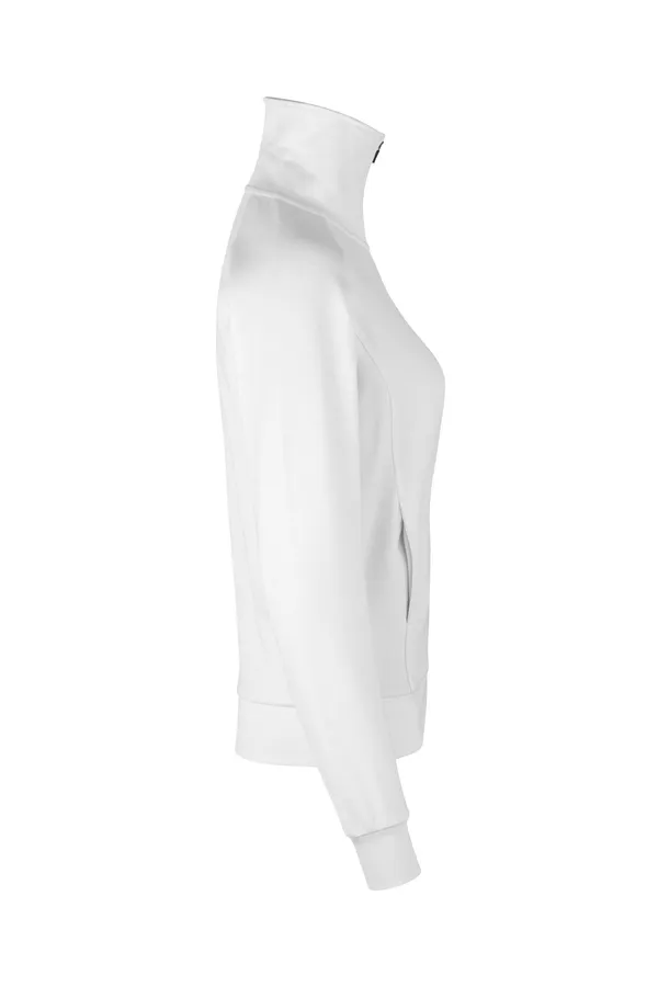 Sweat-Cardigan | Damen Weiss