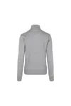 Sweat-Cardigan | Kontrast | Damen Grau meliert