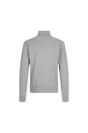 Sweat-Cardigan | Reißverschluss Grau meliert
