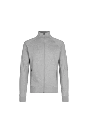 Sweat-Cardigan | Reißverschluss Grau meliert
