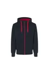 Sweat-Cardigan | eingefasst Navy