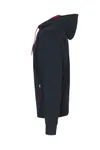 Sweat-Cardigan | eingefasst Navy