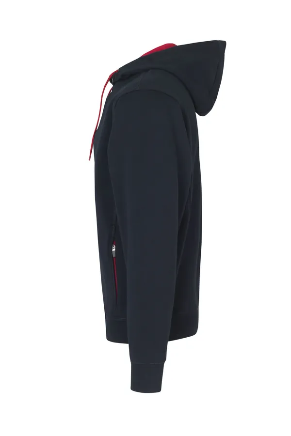 Sweat-Cardigan | eingefasst Navy