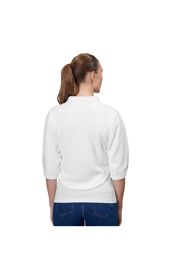 Fleece Bolerojacke Weiss