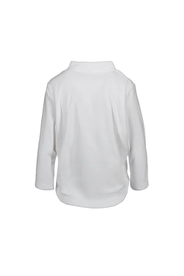 Fleece Bolerojacke Weiss