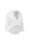 Fleece Bolerojacke Weiss