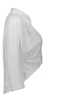 Fleece Bolerojacke Weiss