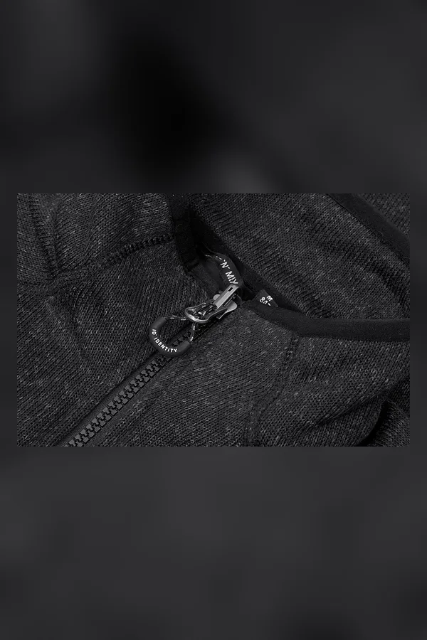 Zip-n-Mix Fleece | Melange Koks meliert