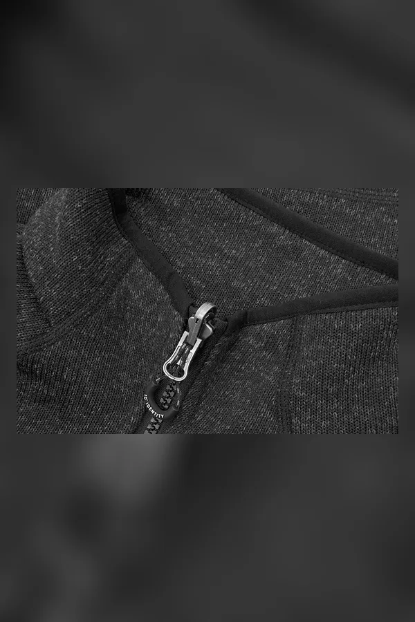 Zip-n-Mix Fleece | Melange | Damen Koks meliert