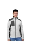 Cardigan | Strick-Fleece Grau meliert