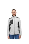 Cardigan | Strick-Fleece | Damen Grau meliert