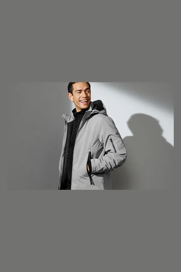 Soft Shell-Jacke | Winter Grau