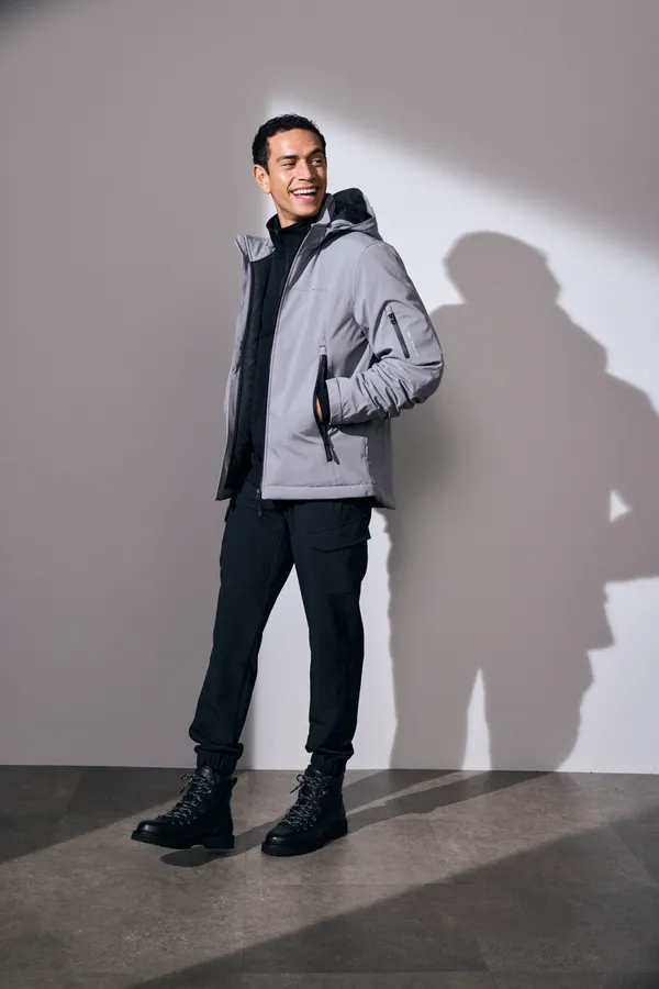 Soft Shell-Jacke | Winter Grau