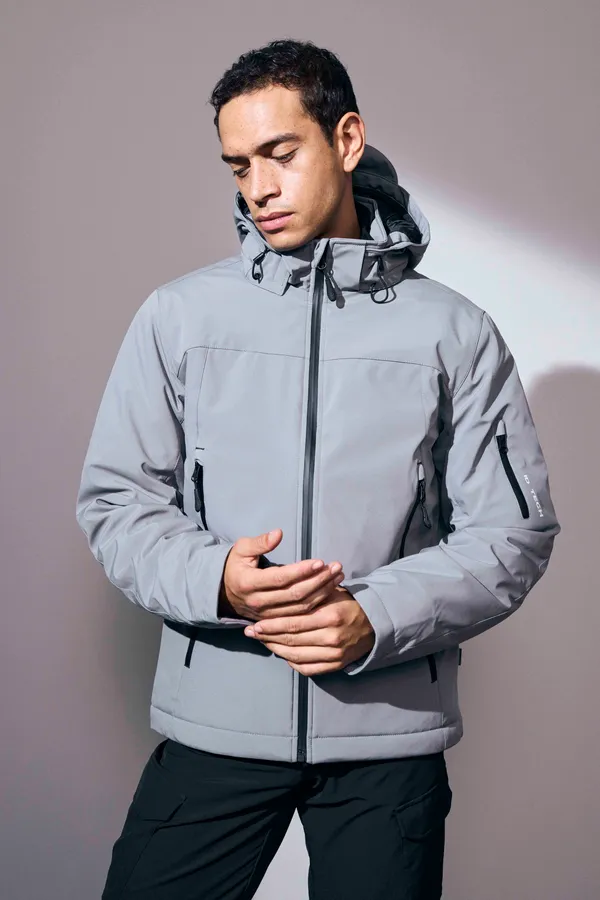 Soft Shell-Jacke | Winter Grau