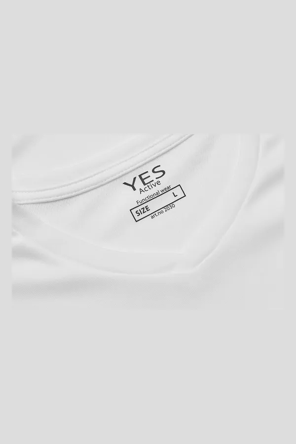 YES Active T-shirt Weiss