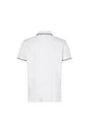 Poloshirt | Kontrast | Stretch Weiss