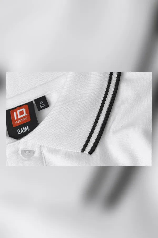 Poloshirt | Kontrast | Stretch Weiss