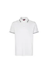 Poloshirt | Kontrast | Stretch Weiss