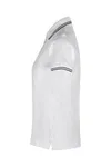 Kontrast Poloshirt | Stretch | Damen Weiss