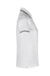 Kontrast Poloshirt | Stretch | Damen Weiss