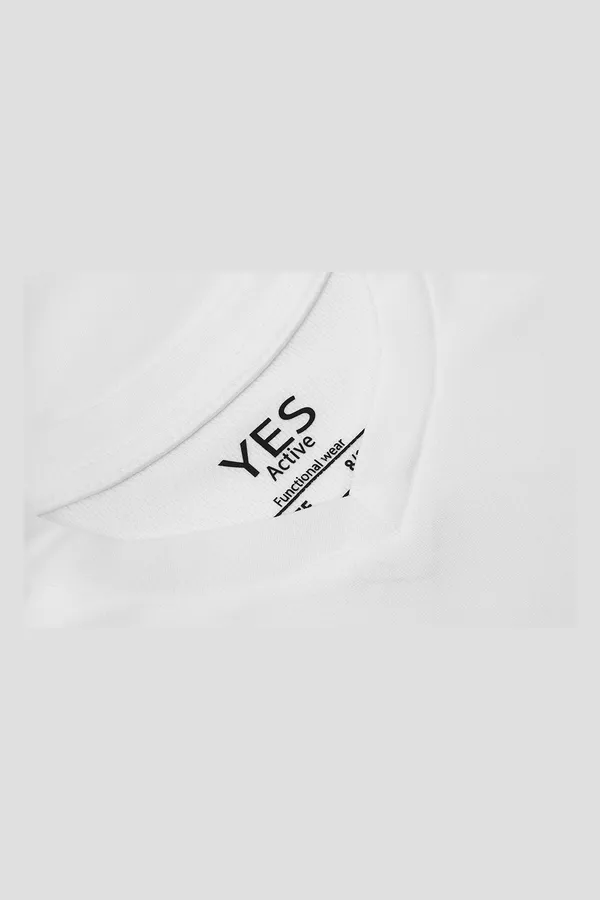 YES Active T-Shirt | Kinder Weiss