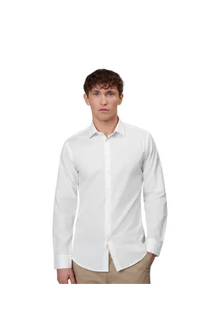 SEVEN SEAS Poplin | slim Weiss