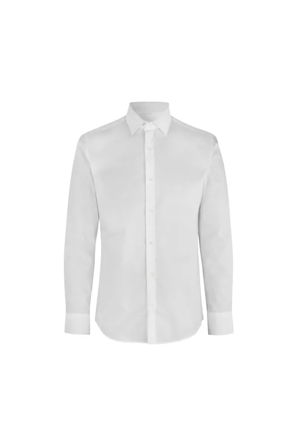 SEVEN SEAS Poplin | slim Weiss