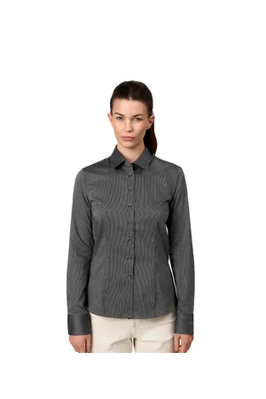 SEVEN SEAS Fine Twill California | modern | Damen Dunkelgrau