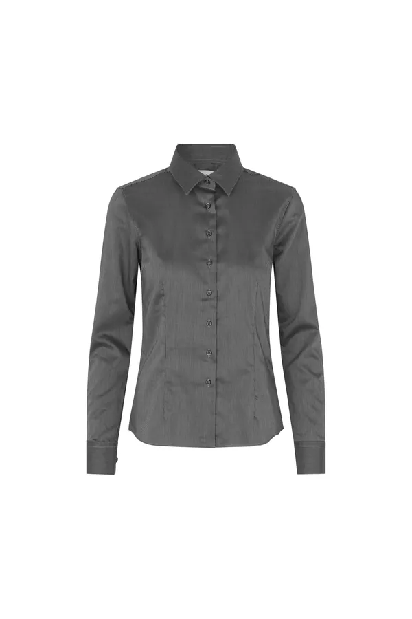 SEVEN SEAS Fine Twill California | modern | Damen Dunkelgrau