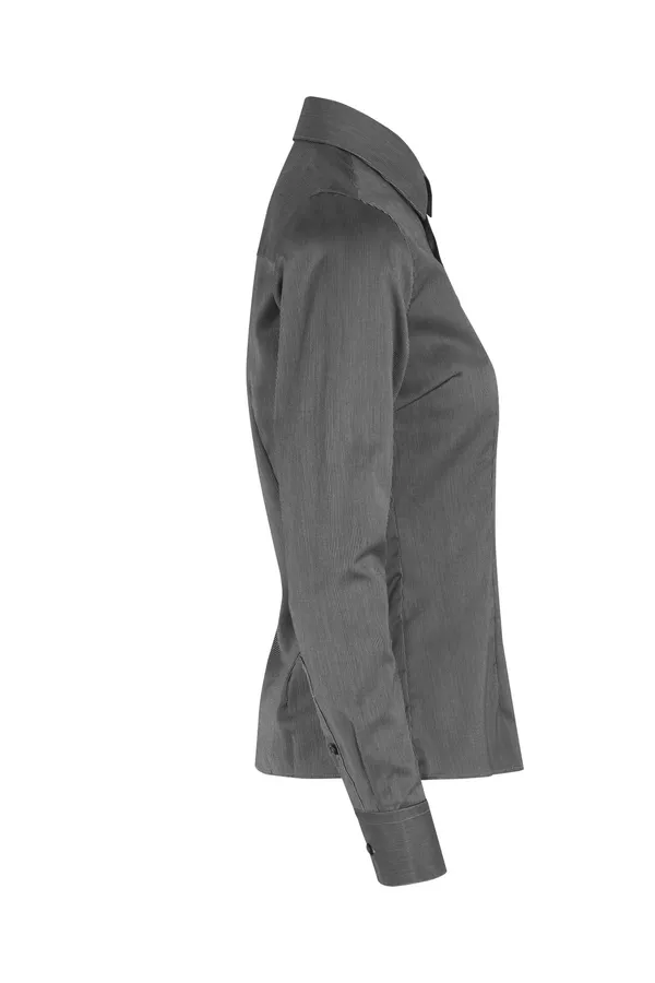 SEVEN SEAS Fine Twill California | modern | Damen Dunkelgrau