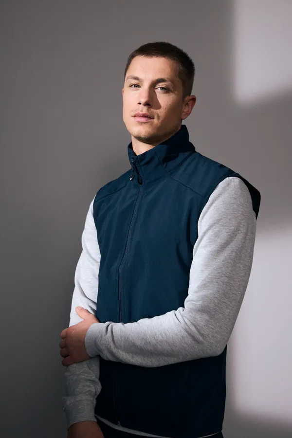 Soft Shell-Weste | funktional Navy