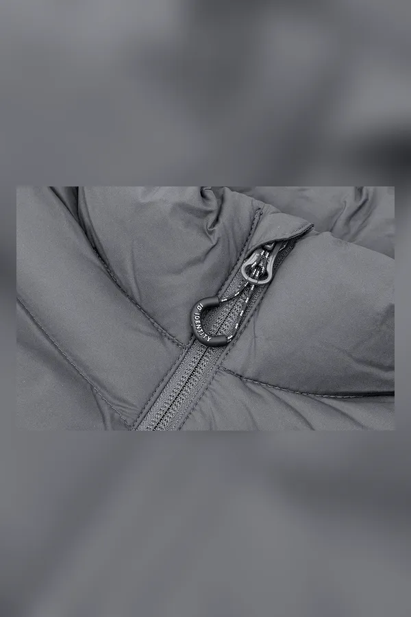 Gefütterte Jacke | Stretch Silver grey