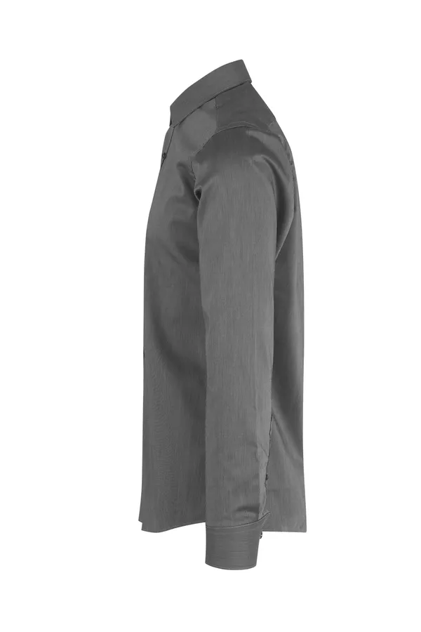 SEVEN SEAS Fine Twill California | slim Dunkelgrau