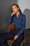 SEVEN SEAS Soft Denim | modern | Damen Indigo