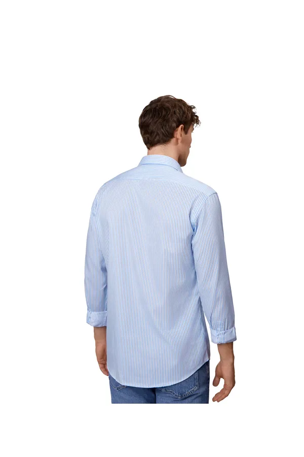 SEVEN SEAS Fine Twill Cadet | modern Hellblau