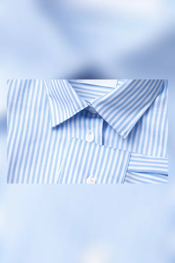 SEVEN SEAS Fine Twill Cadet | modern | Damen Hellblau