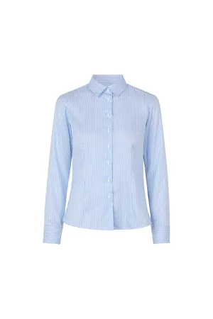 SEVEN SEAS Fine Twill Cadet | modern | Damen Hellblau