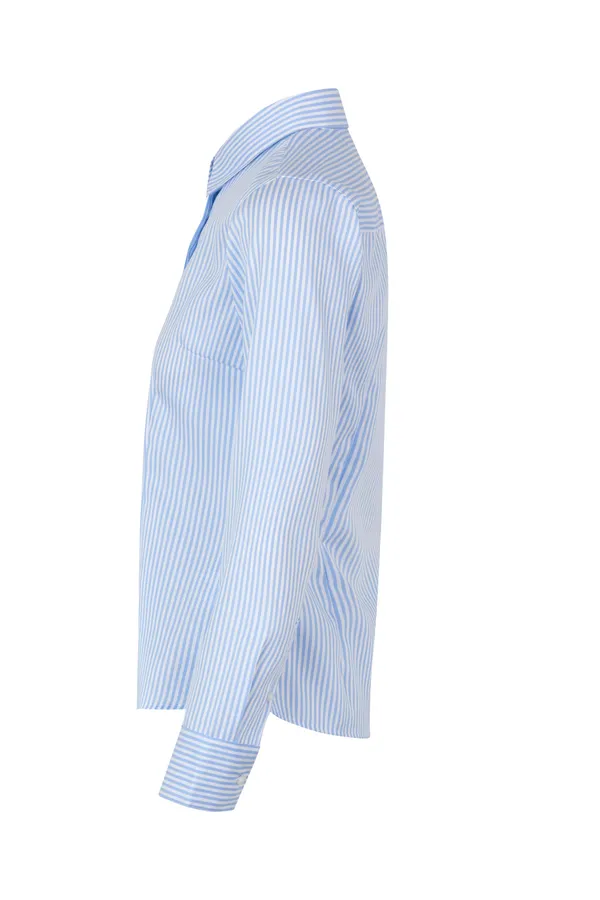 SEVEN SEAS Fine Twill Cadet | modern | Damen Hellblau