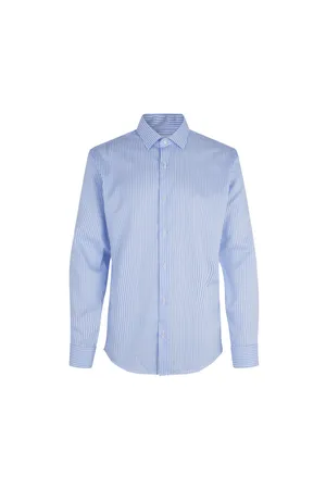SEVEN SEAS Fine Twill Cadet | slim Hellblau