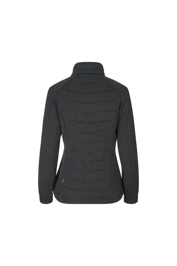 Fleecejacke | Gesteppt | Damen Graphit meliert