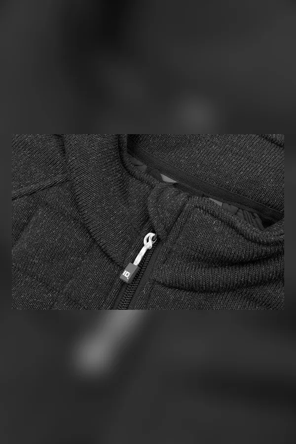 Fleecejacke | Gesteppt | Damen Graphit meliert