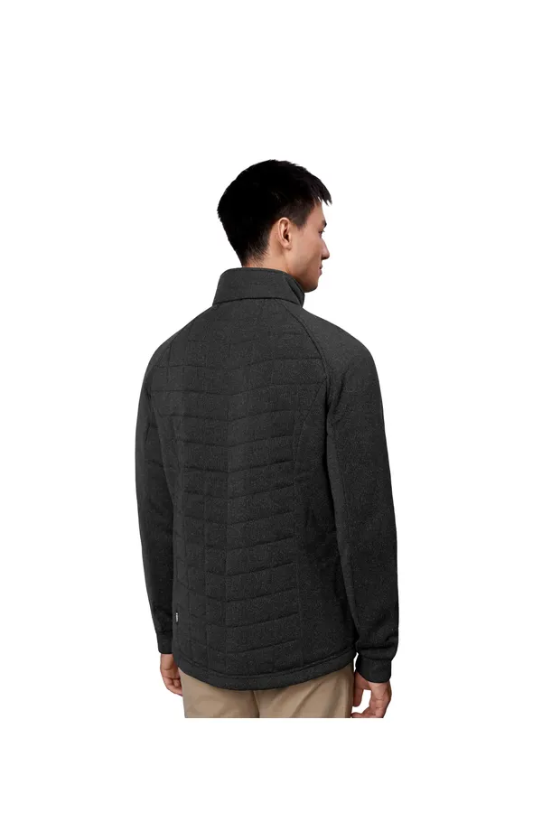 Fleecejacke | Gesteppt Graphit meliert