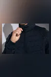 Fleecejacke | Gesteppt Graphit meliert