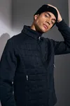 Fleecejacke | Gesteppt Graphit meliert