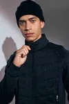 Fleecejacke | Gesteppt Graphit meliert