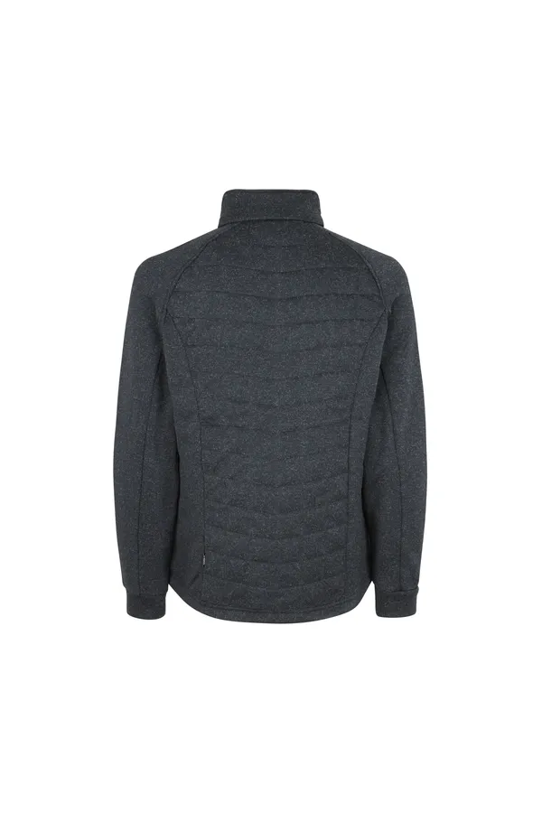 Fleecejacke | Gesteppt Graphit meliert