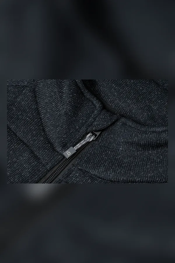 Fleecejacke | Gesteppt Graphit meliert